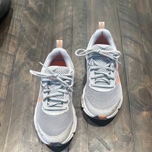 2 pairs of Under Armour Black and Tan Mesh and Grey/White Sneakers